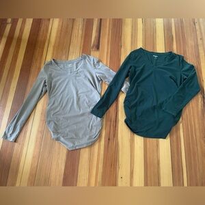 Old Navy Maternity Long Sleeve Shirt Bundle Sz Medium